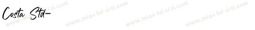 Costa Std字体转换